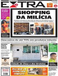 Capa do jornal Extra 12/05/2018