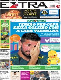 Capa do jornal Extra 13/06/2018