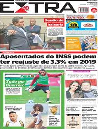 Capa do jornal Extra 13/07/2018