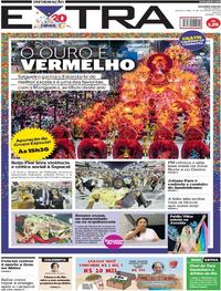 Capa do jornal Extra 14/02/2018