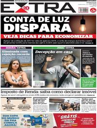 Capa do jornal Extra 14/03/2018