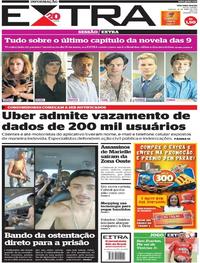 Capa do jornal Extra 14/04/2018