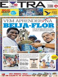 Capa do jornal Extra 15/02/2018