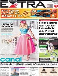 Capa do jornal Extra 15/04/2018