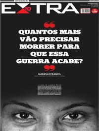 Capa do jornal Extra 16/03/2018