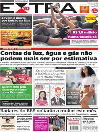 Capa do jornal Extra 16/05/2018