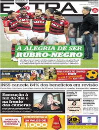 Capa do jornal Extra 16/08/2018