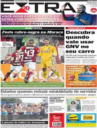 Capa do jornal Extra 16/11/2018