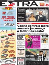 Capa do jornal Extra 17/01/2018