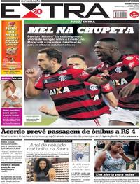 Capa do jornal Extra 17/05/2018