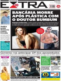 Capa do jornal Extra 17/07/2018