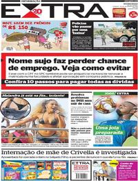 Capa do jornal Extra 18/02/2018