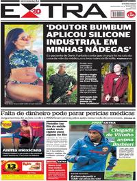 Capa do jornal Extra 18/07/2018