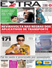 Capa do jornal Extra 18/09/2018
