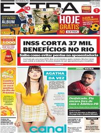 Capa do jornal Extra 19/08/2018