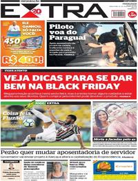 Capa do jornal Extra 20/11/2018