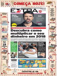 Capa do jornal Extra 21/01/2018