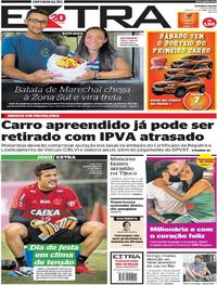 Capa do jornal Extra 21/04/2018
