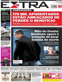 Capa do jornal Extra 21/07/2018
