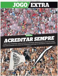 Capa do jornal Extra 21/11/2018