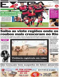 Capa do jornal Extra 23/01/2018