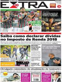 Capa do jornal Extra 23/03/2018