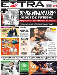Capa do jornal Extra 23/05/2018