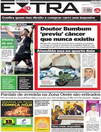 Capa do jornal Extra 23/07/2018