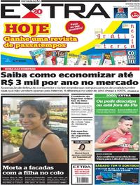 Capa do jornal Extra 23/10/2018