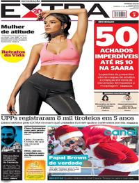 Capa do jornal Extra 23/12/2018