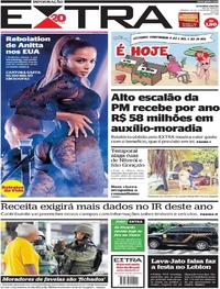 Capa do jornal Extra 24/02/2018
