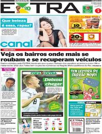 Capa do jornal Extra 24/06/2018