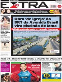 Capa do jornal Extra 24/07/2018