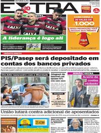 Capa do jornal Extra 24/08/2018