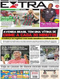 Capa do jornal Extra 25/02/2018
