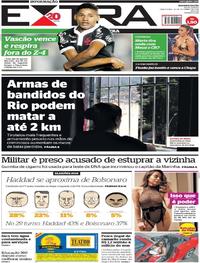 Capa do jornal Extra 25/09/2018