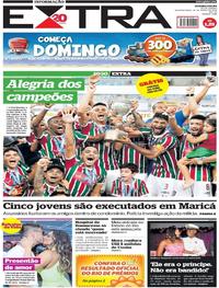 Capa do jornal Extra 26/03/2018