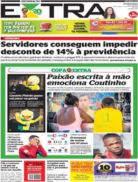 Capa do jornal Extra 26/06/2018