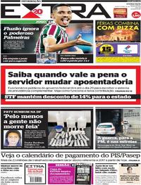 Capa do jornal Extra 26/07/2018