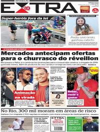 Capa do jornal Extra 26/12/2018