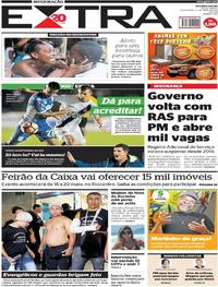 Capa do jornal Extra 27/04/2018