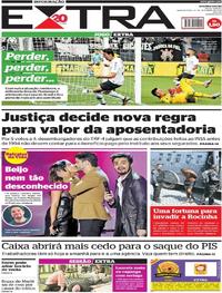 Capa do jornal Extra 27/09/2018