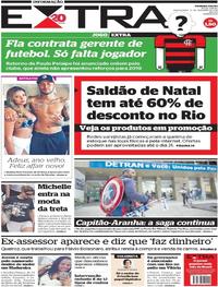 Capa do jornal Extra 27/12/2018