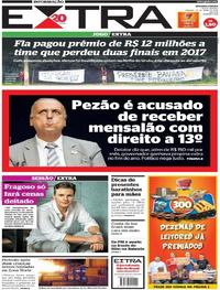 Capa do jornal Extra 28/04/2018