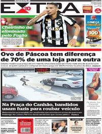 Capa do jornal Extra 29/03/2018