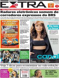 Capa do jornal Extra 29/04/2018