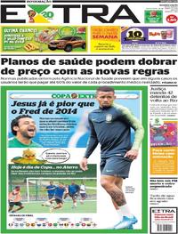 Capa do jornal Extra 29/06/2018