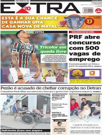 Capa do jornal Extra 29/11/2018