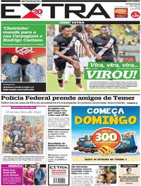 Capa do jornal Extra 30/03/2018