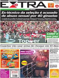Capa do jornal Extra 30/04/2018